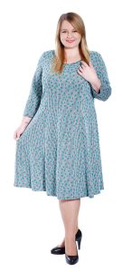 NELA - šaty 100 - 105 cm - nadmerná veľkosť - Šaty | Princesový strih - číselné veľkosti 42.
