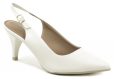 Piccadilly 745045 biele dámske lodičky s voľnú pätou - nadmerná veľkosť - Dámska obuv | lodičky - Farba biela.
