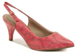 Piccadilly 745045 ružové dámske lodičky s voľnú pätou - nadmerná veľkosť - Dámska obuv | lodičky - Farba ružová.