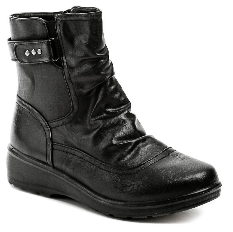 Scandi 56-0433-A1 čierna dámska zimný obuv - nadmerná veľkosť - Dámska obuv | volnocasova - Farba čierna.