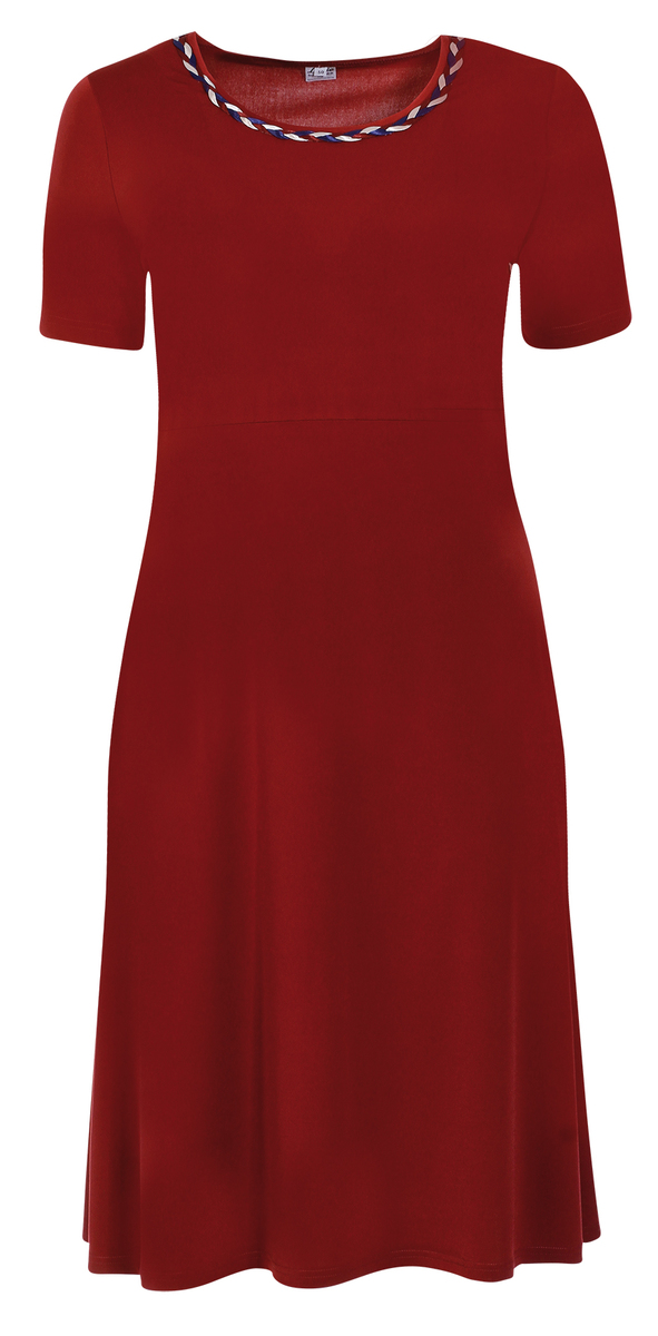 VERONA - šaty krátky rukáv 120 - 125 cm - nadmerná veľkosť - Šaty | Šaty strihané pod prsiami - číselné veľkosti 38.