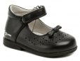 Wojtylko 1BA1288 čierne dievčenská črievičky - nadmerná veľkosť - Detská obuv | sandále - Farba čierna.