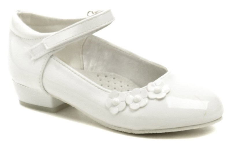 Wojtylko 3B1357 biele dievčenská črievičky - nadmerná veľkosť - Detská obuv | sandále - Farba biela.